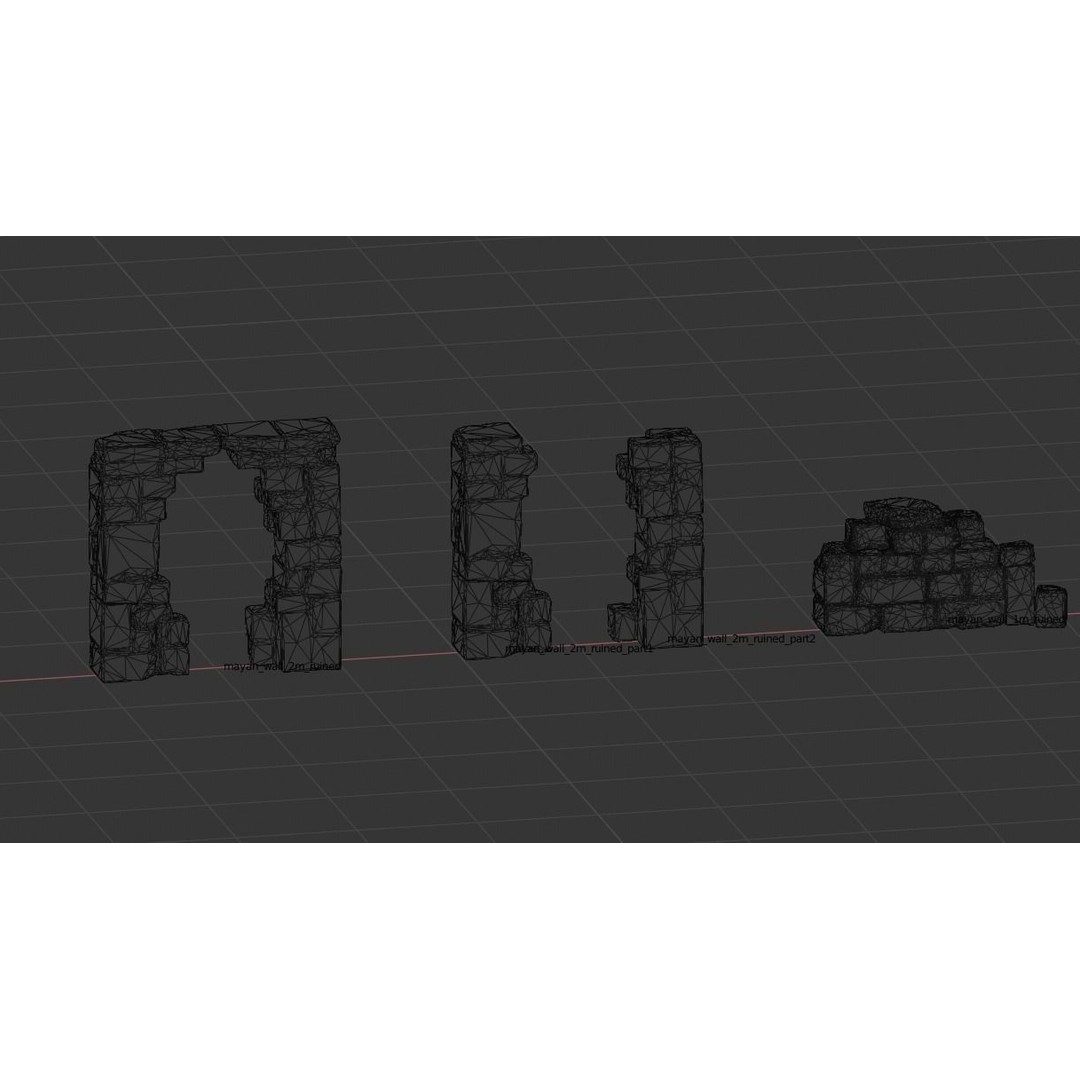 Mayan Ruins 3D Model – Low Poly Historic Environment Kit, FBX - View 17