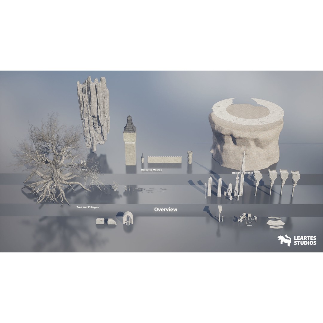 The Great Tree 3D Model – Low Poly Environment, FBX, Game Ready