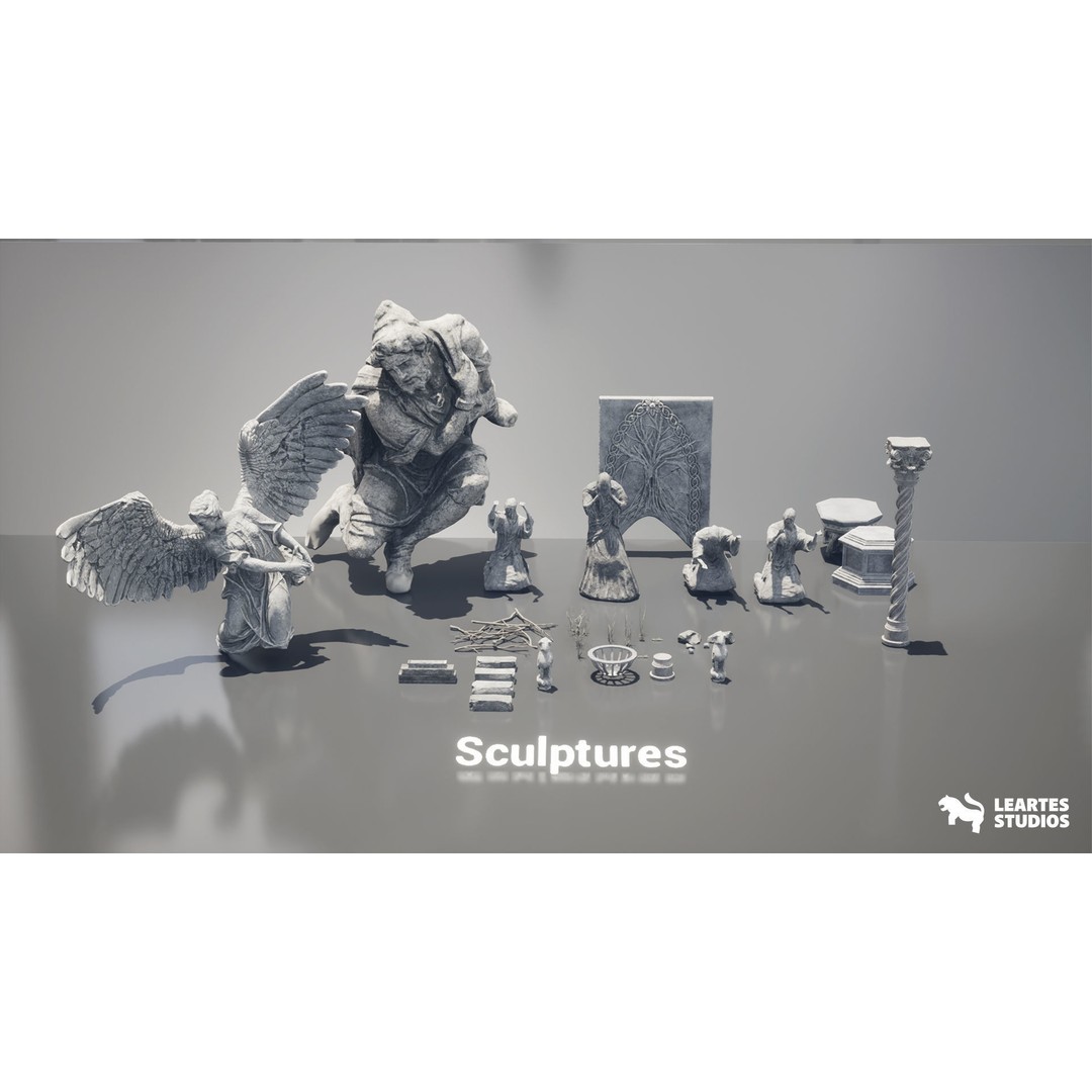 The Great Tree 3D Model – Low Poly Environment, FBX, Game Ready - View 16