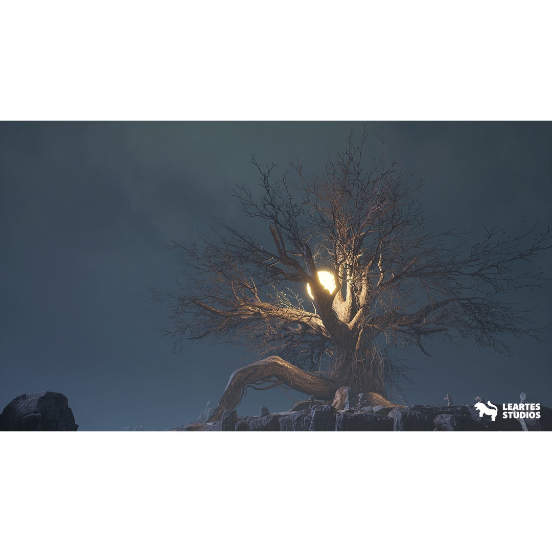 The Great Tree 3D Model – Low Poly Environment, FBX, Game Ready - View 9