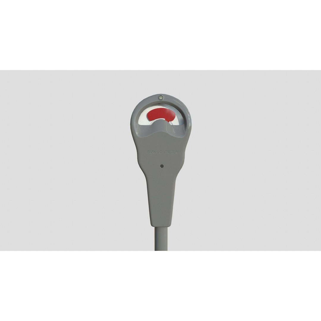 Parking Meter 3D Model – Low Poly Game Asset, FBX, PBR Textures - View 6