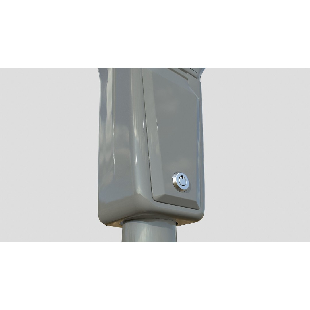 Parking Meter 3D Model – Low Poly Game Asset, FBX, PBR Textures - View 8