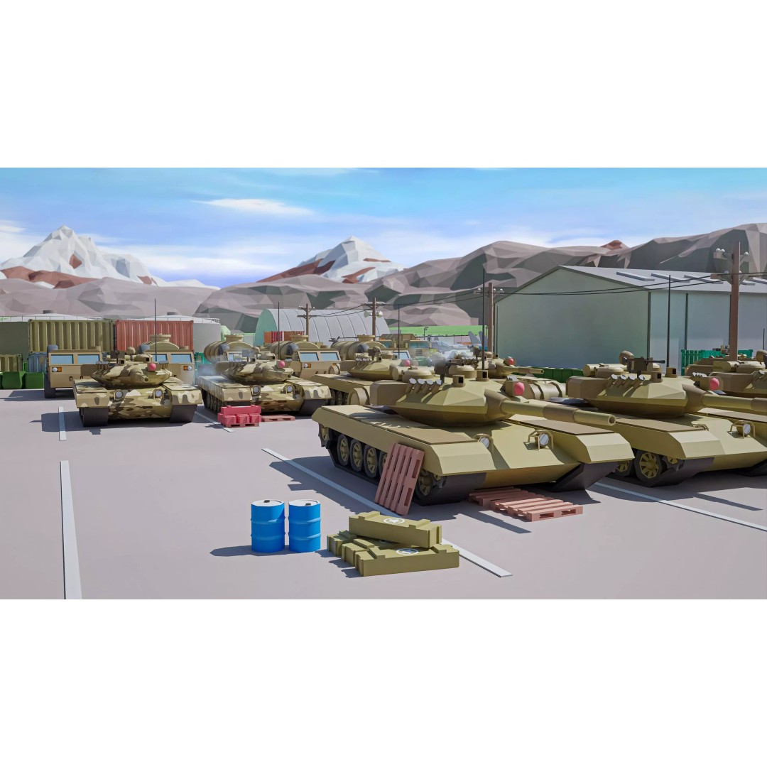 Military Forest 3D Model – Low Poly Game Asset, 428 Unique Assets - View 17