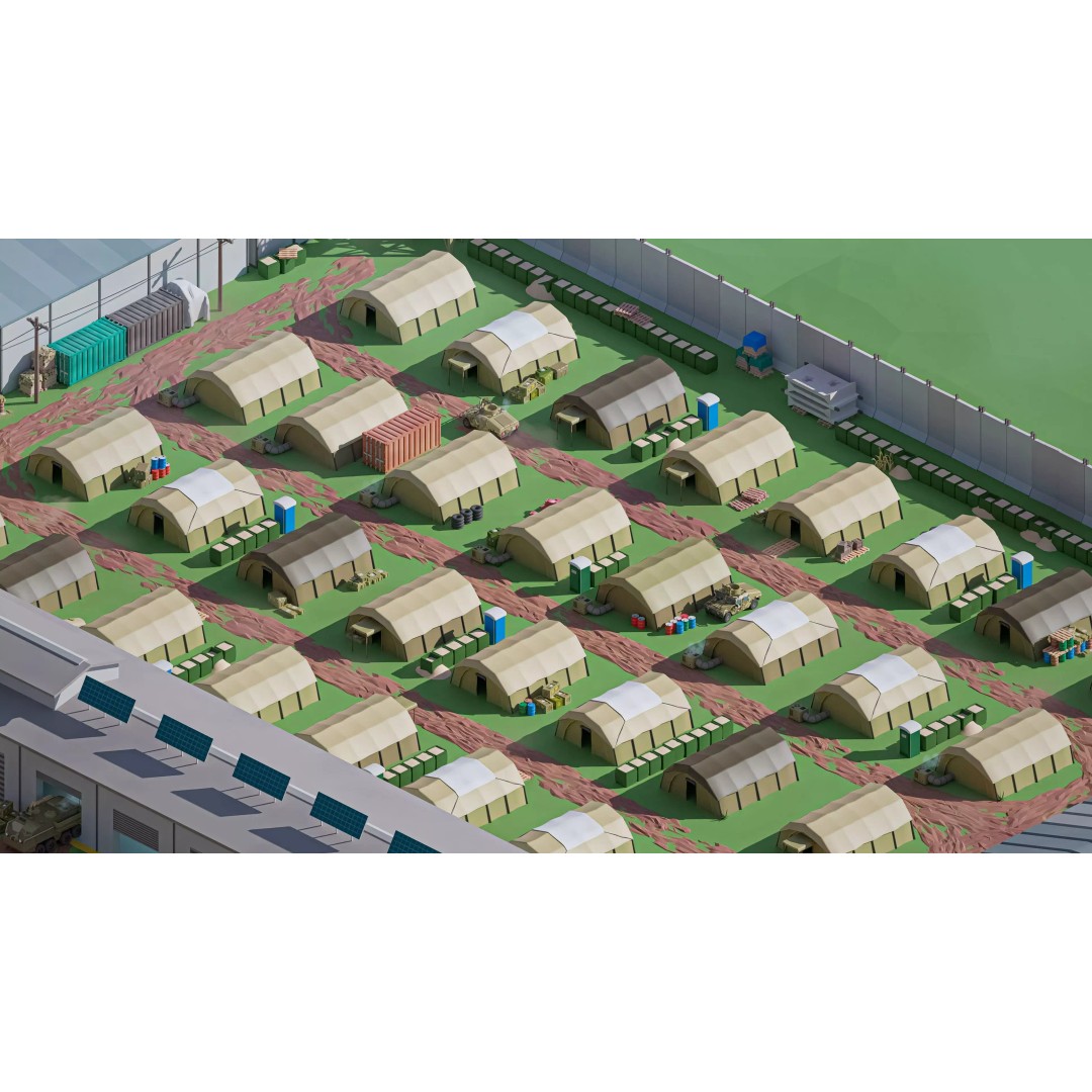 Military Forest 3D Model – Low Poly Game Asset, 428 Unique Assets - View 20