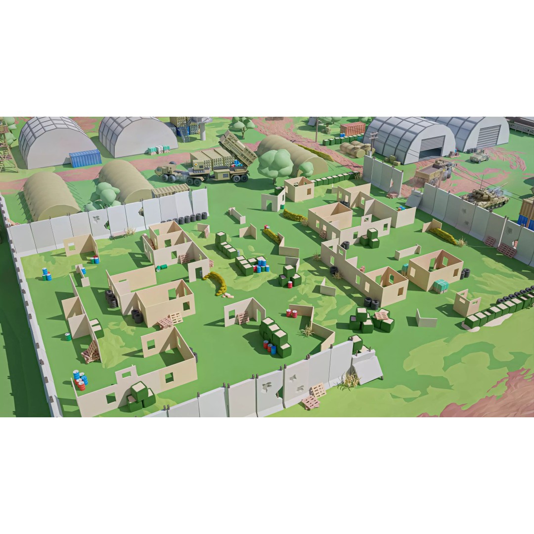 Military Forest 3D Model – Low Poly Game Asset, 428 Unique Assets - View 23