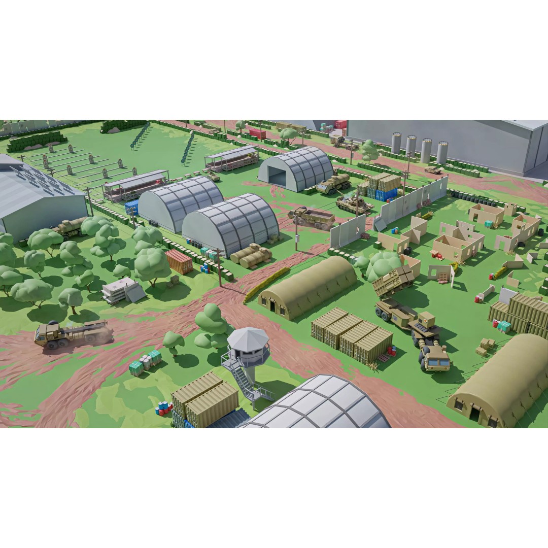 Military Forest 3D Model – Low Poly Game Asset, 428 Unique Assets - View 25