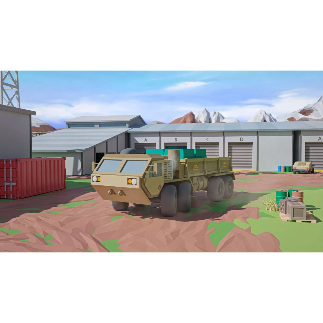 Military Forest 3D Model – Low Poly Game Asset, 428 Unique Assets - View 26