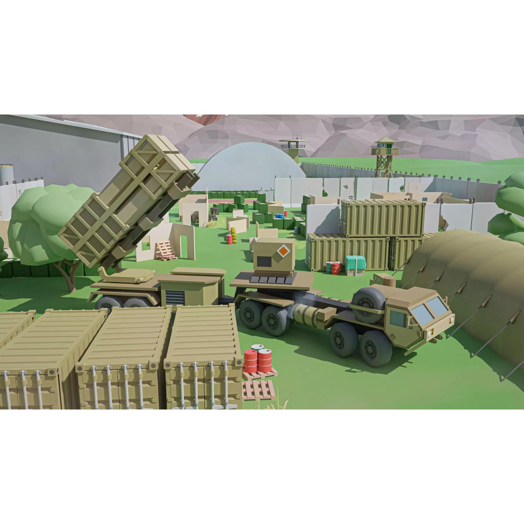 Military Forest 3D Model – Low Poly Game Asset, 428 Unique Assets - View 30
