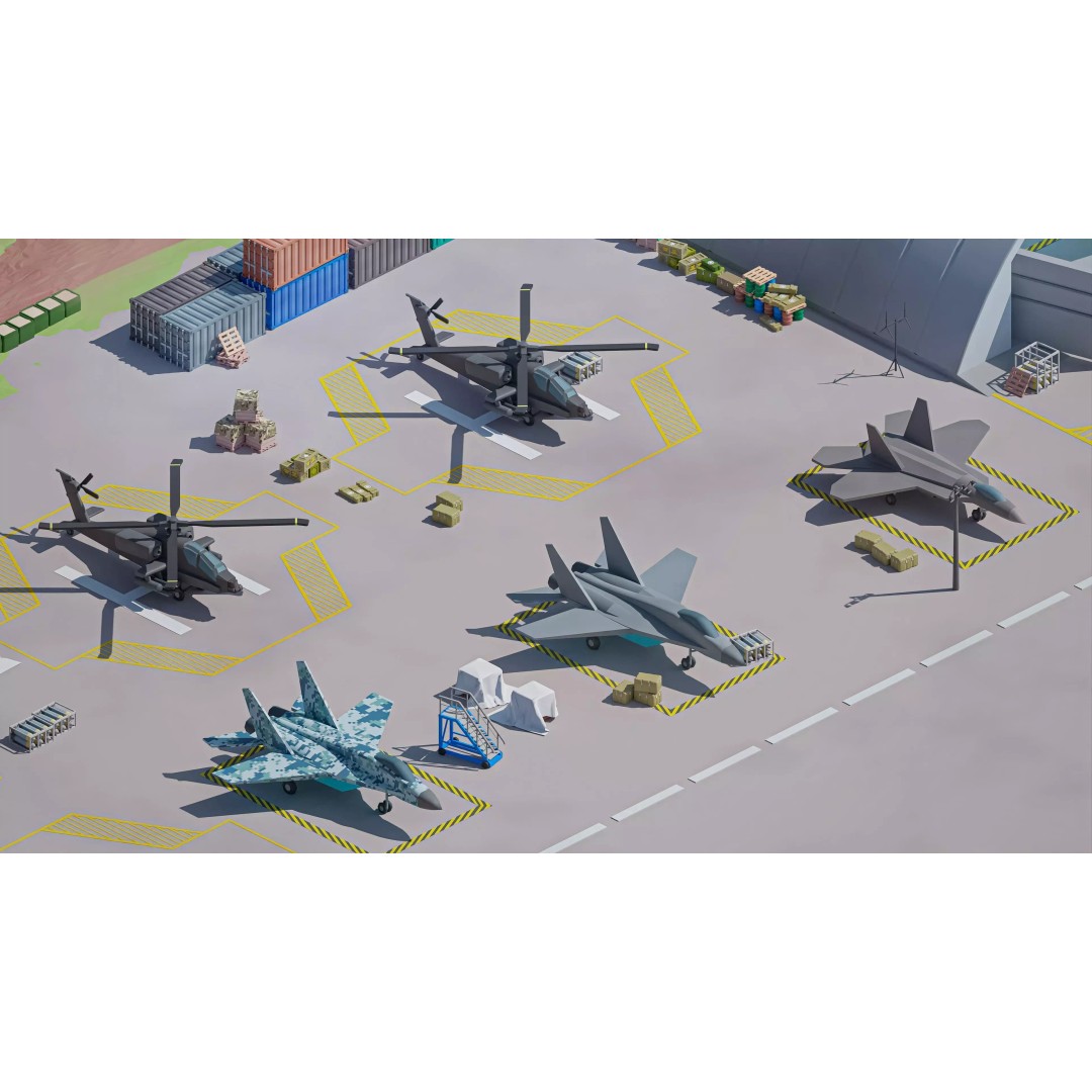 Military Forest 3D Model – Low Poly Game Asset, 428 Unique Assets - View 34