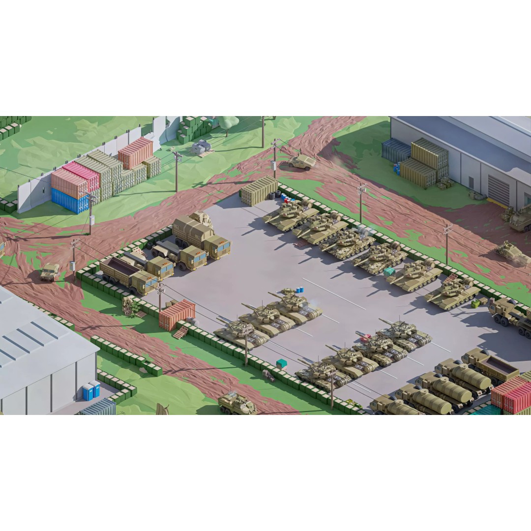 Military Forest 3D Model – Low Poly Game Asset, 428 Unique Assets - View 36