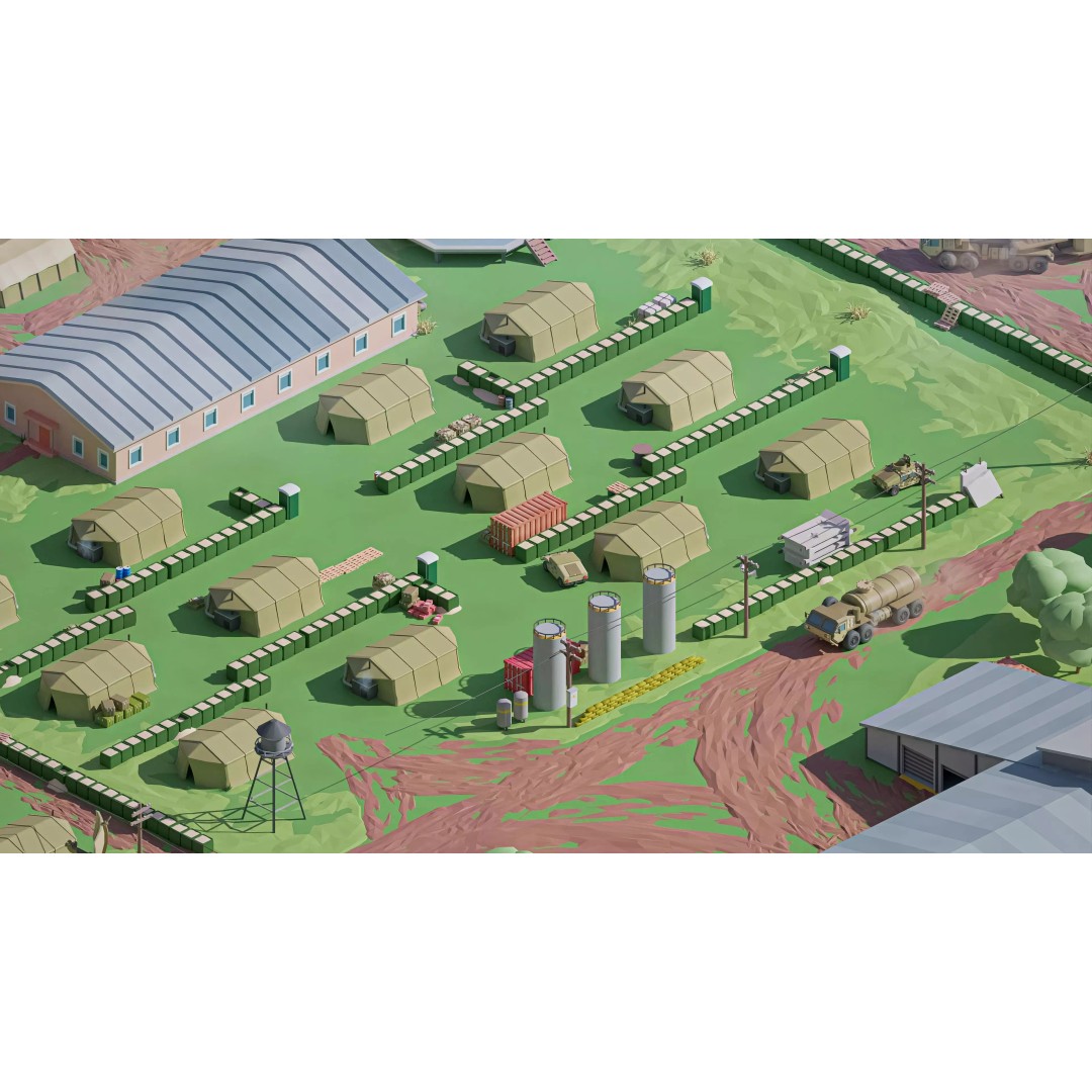 Military Forest 3D Model – Low Poly Game Asset, 428 Unique Assets - View 40