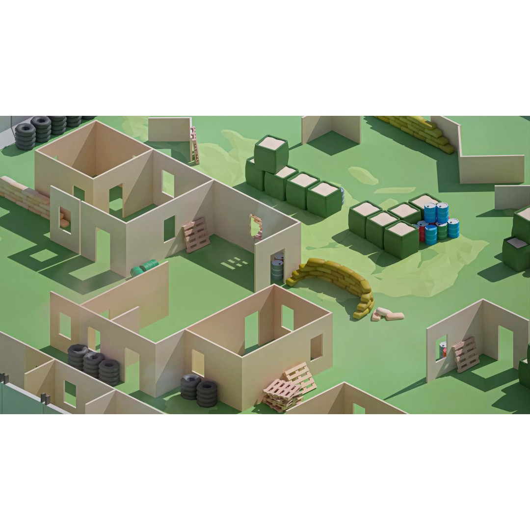 Military Forest 3D Model – Low Poly Game Asset, 428 Unique Assets - View 42