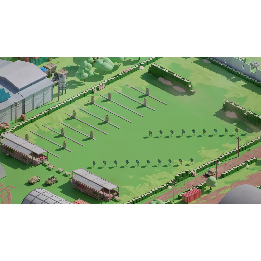 Military Forest 3D Model – Low Poly Game Asset, 428 Unique Assets - View 44