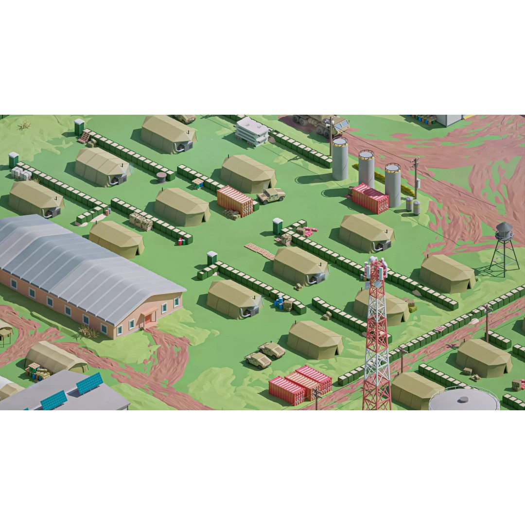 Military Forest 3D Model – Low Poly Game Asset, 428 Unique Assets - View 45