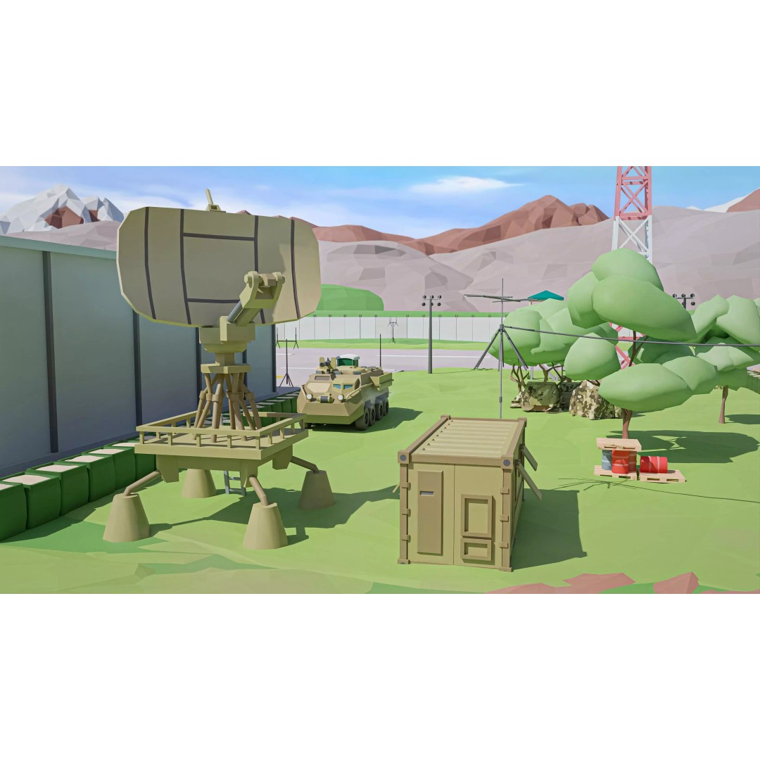 Military Forest 3D Model – Low Poly Game Asset, 428 Unique Assets - View 47