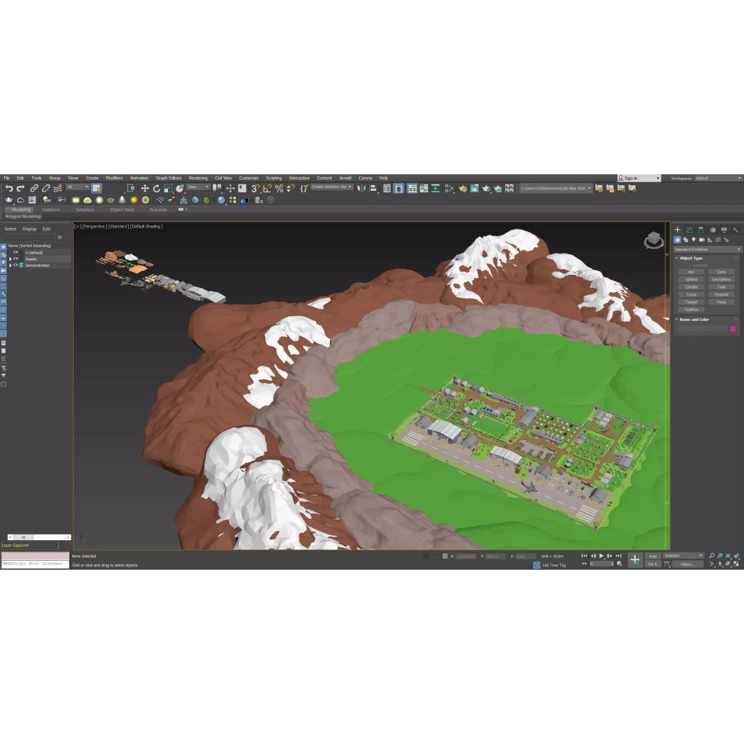 Military Forest 3D Model – Low Poly Game Asset, 428 Unique Assets - View 67