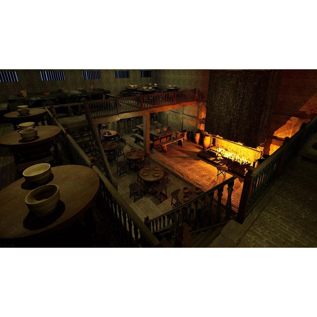 Celtic Medieval Tavern 3D Model – Cozy Fantasy Interior & Exterior, FBX - View 2