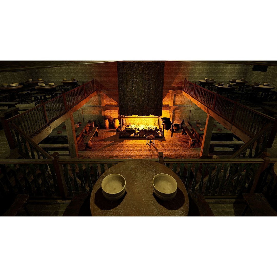 Celtic Medieval Tavern 3D Model – Cozy Fantasy Interior & Exterior, FBX - View 21
