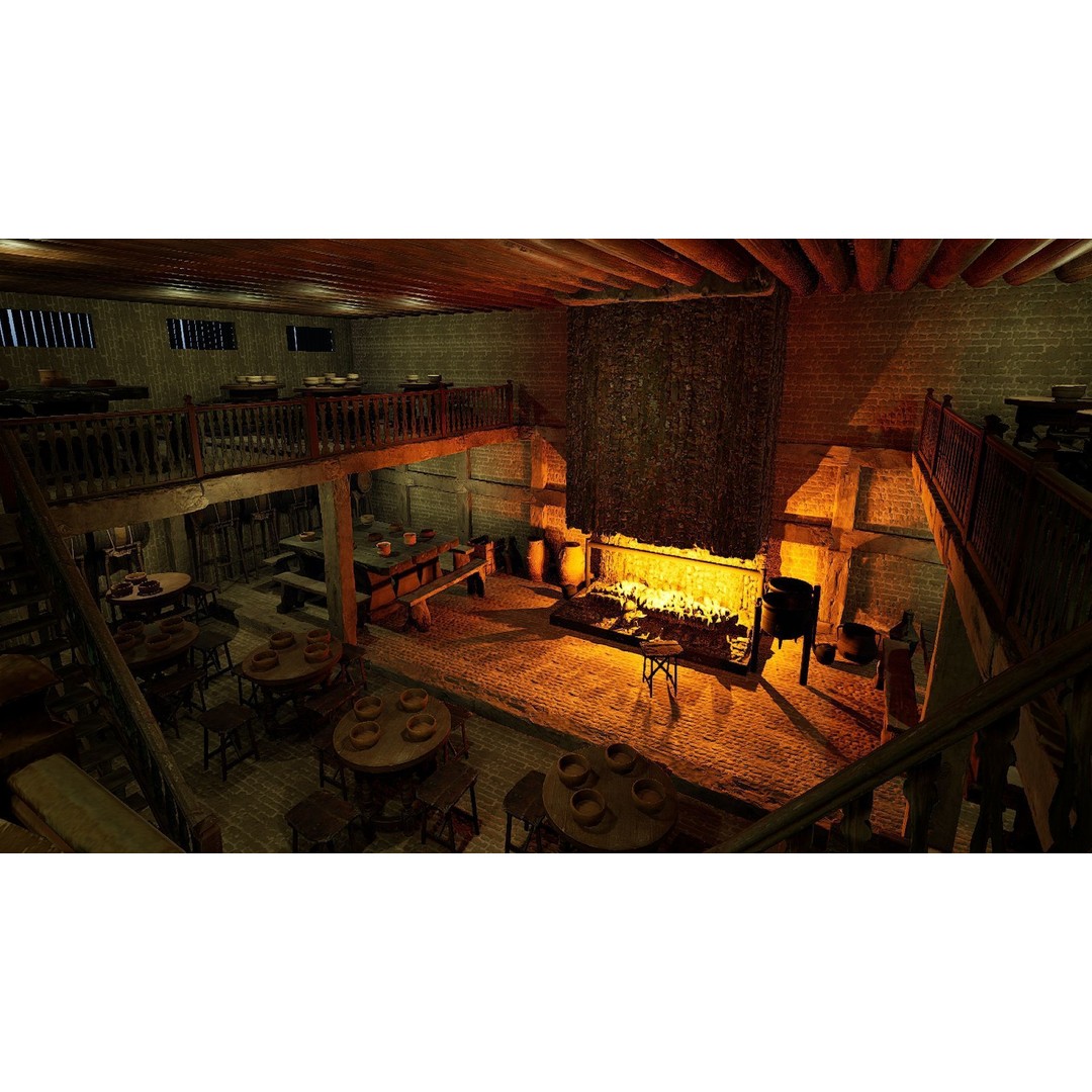 Celtic Medieval Tavern 3D Model – Cozy Fantasy Interior & Exterior, FBX - View 22