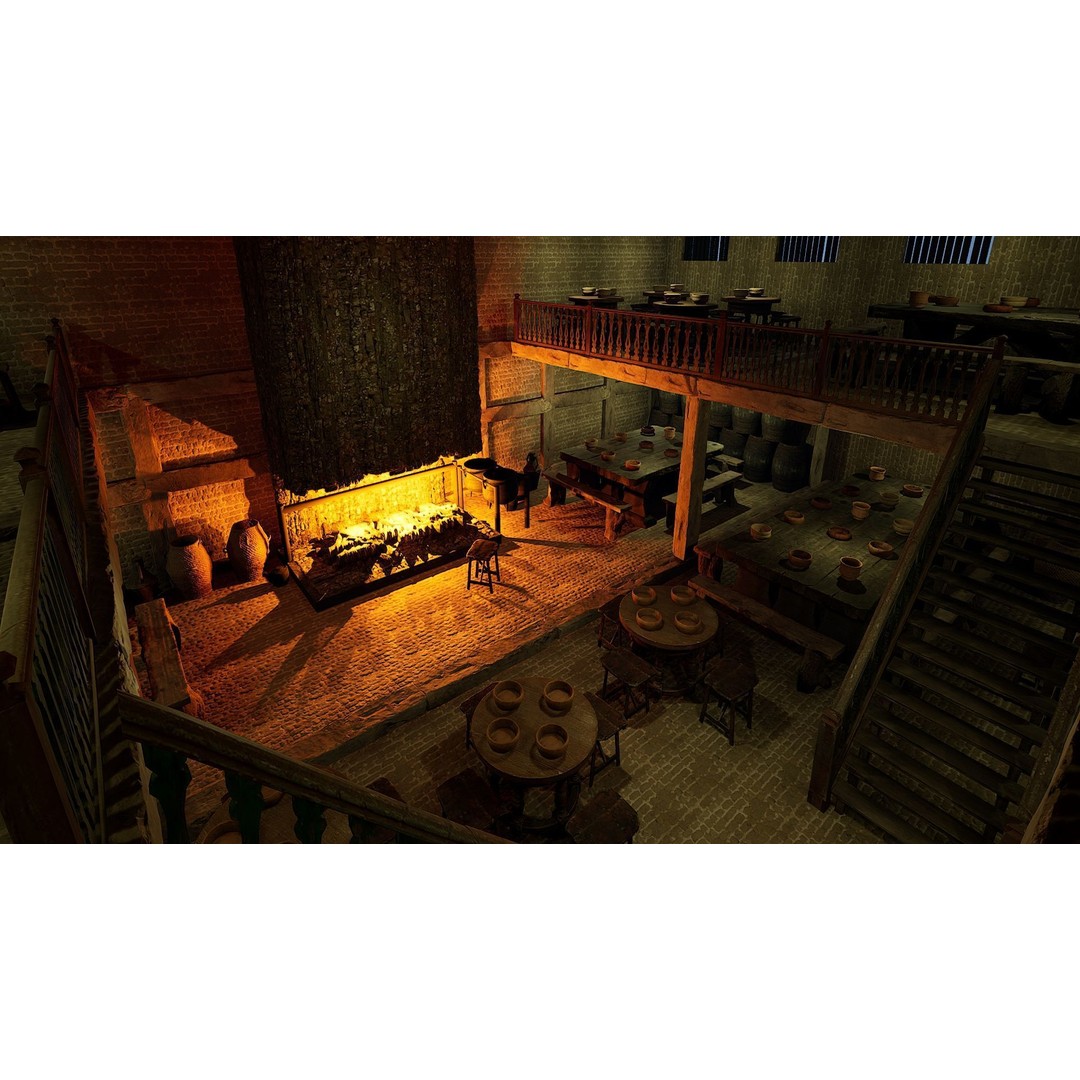 Celtic Medieval Tavern 3D Model – Cozy Fantasy Interior & Exterior, FBX - View 23