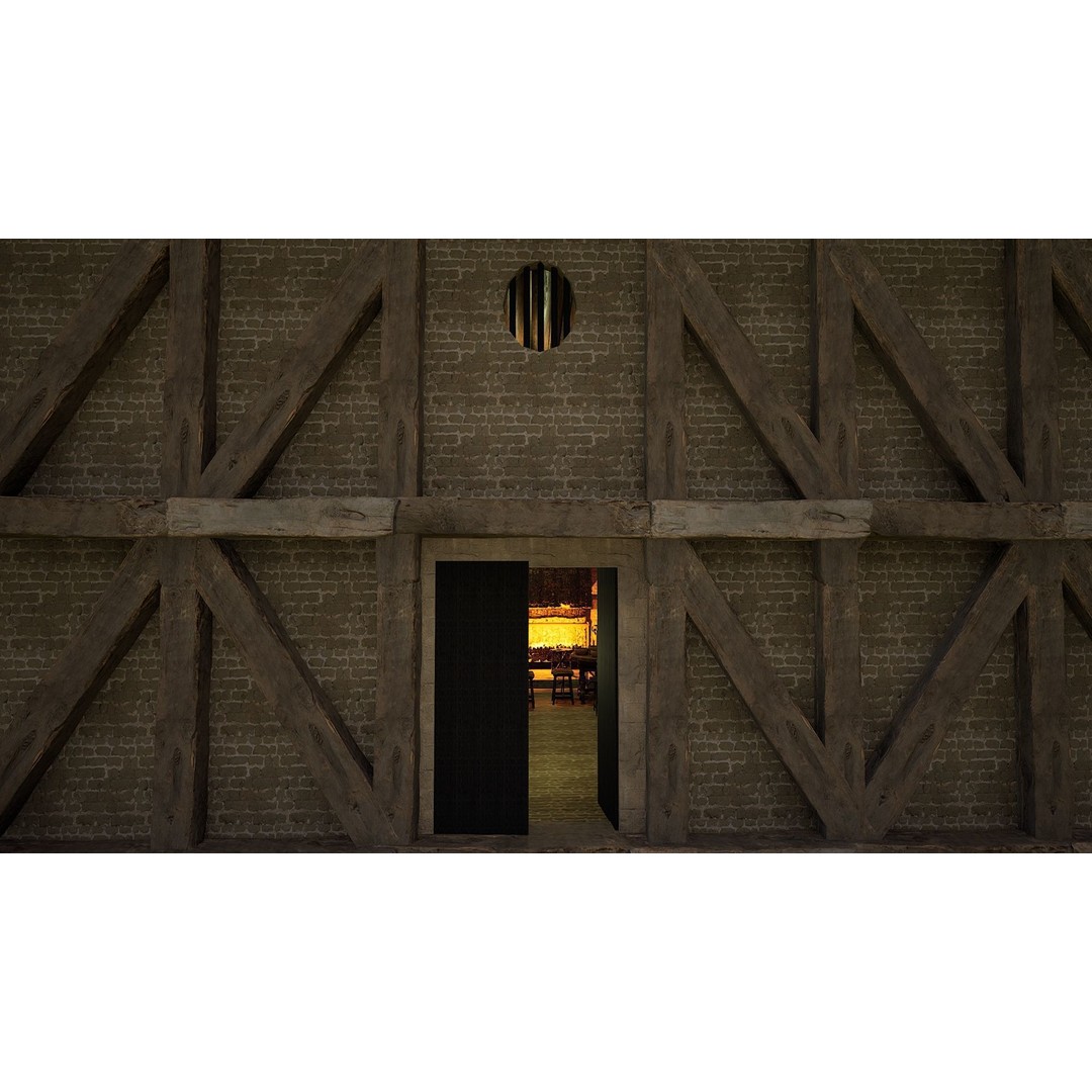 Celtic Medieval Tavern 3D Model – Cozy Fantasy Interior & Exterior, FBX - View 6