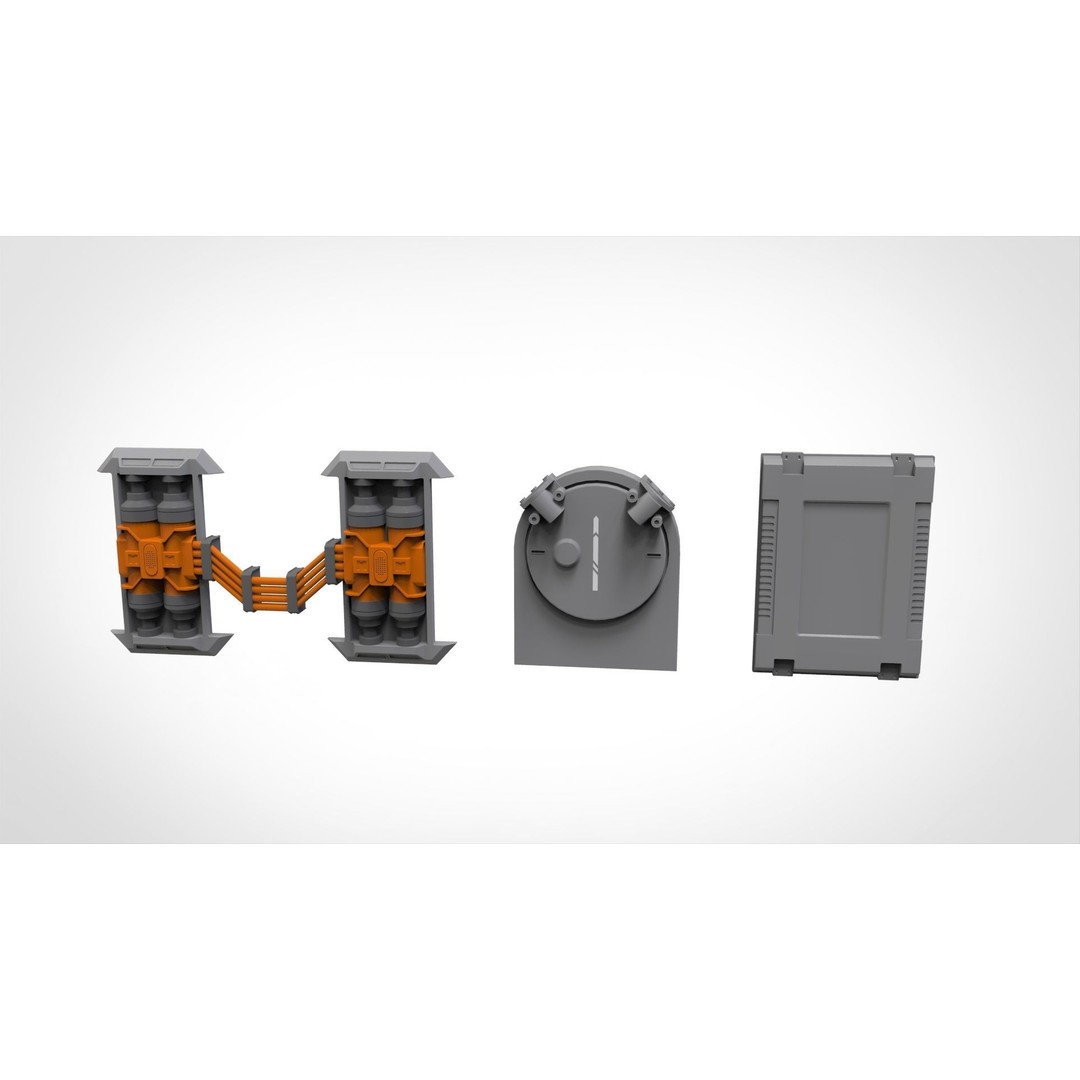 Sci-Fi Architecture Kitbash 3D Model – Futuristic Modular Components, FBX - View 10