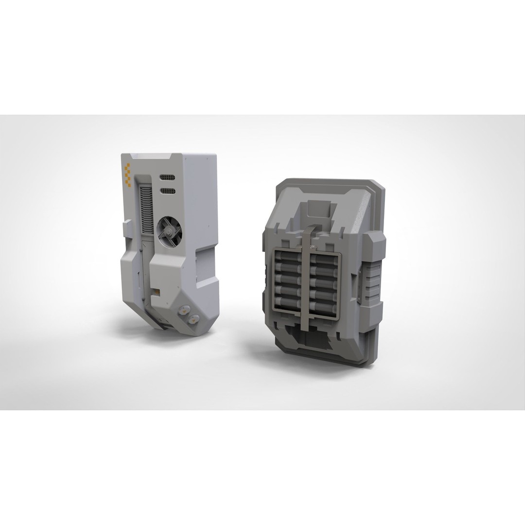Sci-Fi Architecture Kitbash 3D Model – Futuristic Modular Components, FBX - View 12