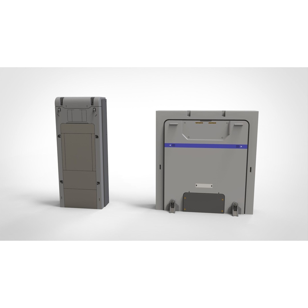 Sci-Fi Architecture Kitbash 3D Model – Futuristic Modular Components, FBX - View 4