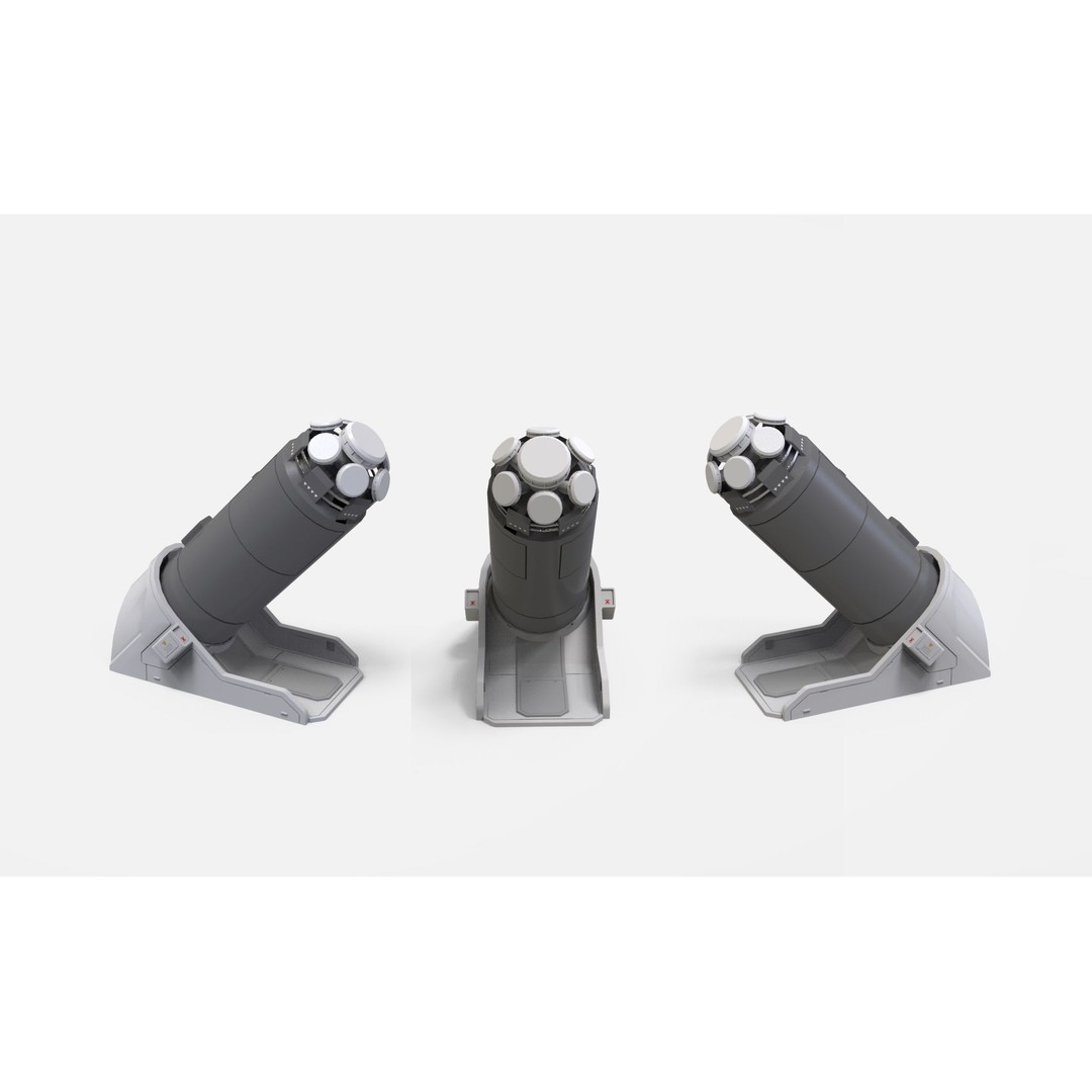 Sci-Fi Architecture Kitbash 3D Model – Futuristic Modular Components, FBX - View 6