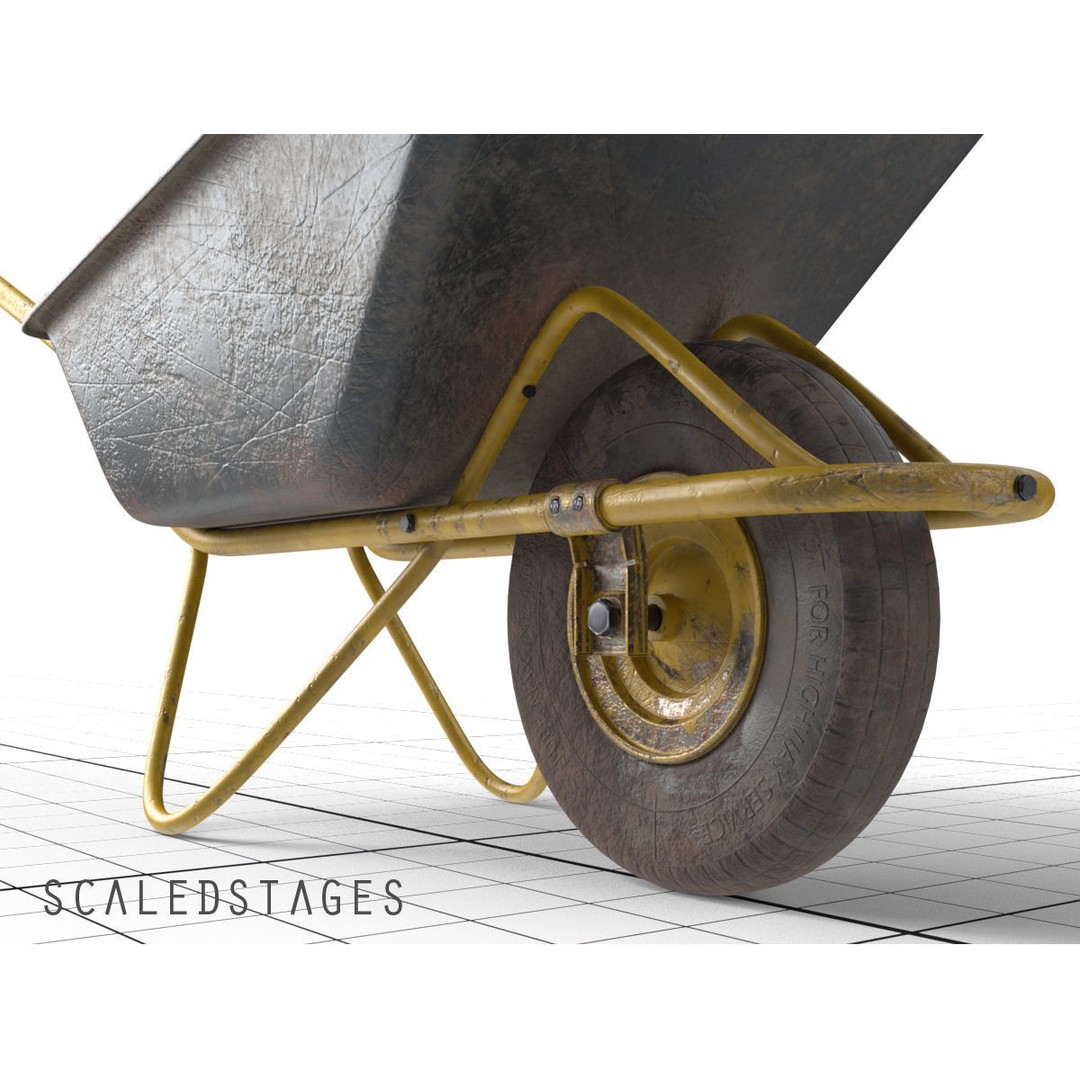 Garden Tools 3D Model – Low Poly PBR Assets for Blender, FBX - View 5