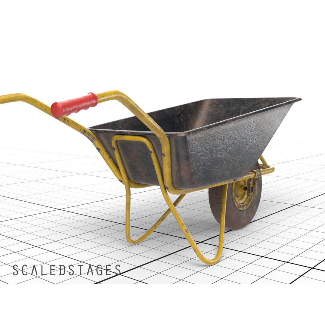 Garden Tools 3D Model – Low Poly PBR Assets for Blender, FBX - View 6