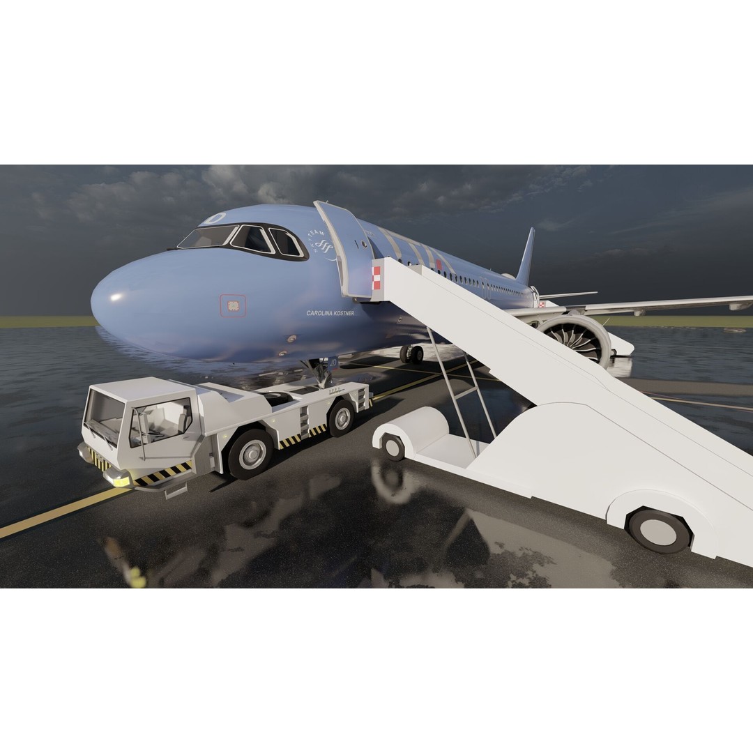 Airbus A320neo 3D Model – High Poly Aircraft, FBX, OBJ, Lumion Ready - View 11