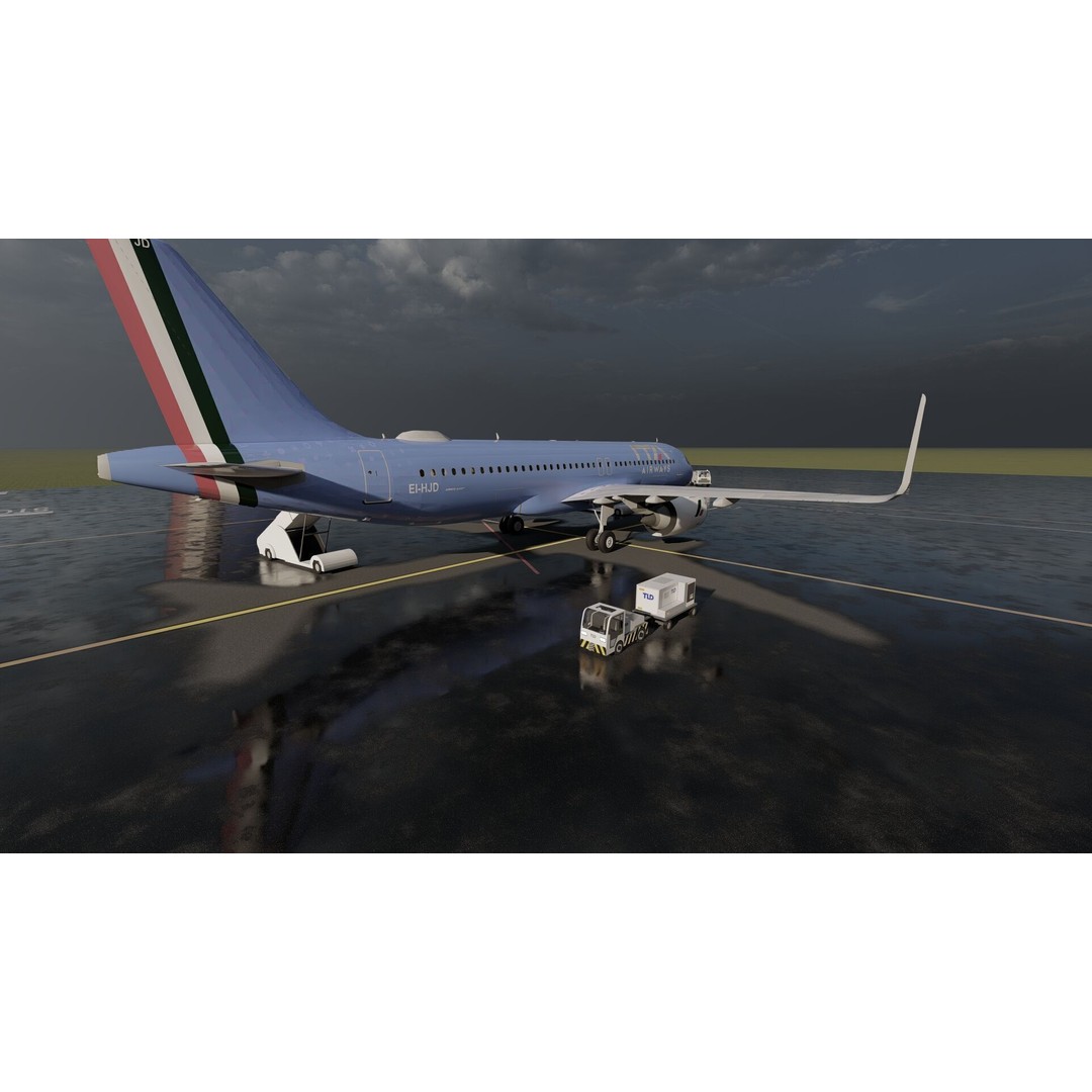 Airbus A320neo 3D Model – High Poly Aircraft, FBX, OBJ, Lumion Ready - View 15