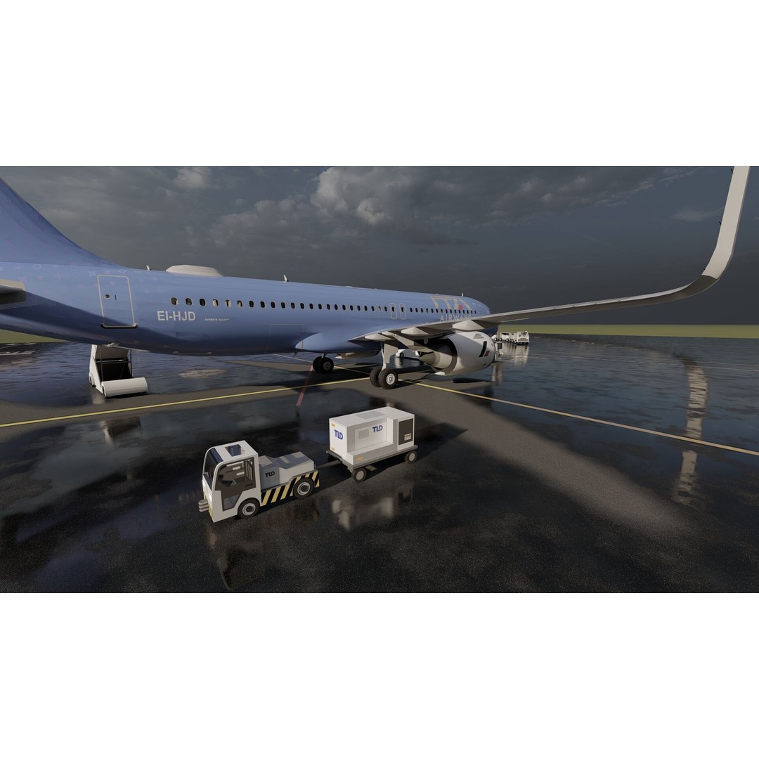 Airbus A320neo 3D Model – High Poly Aircraft, FBX, OBJ, Lumion Ready - View 16