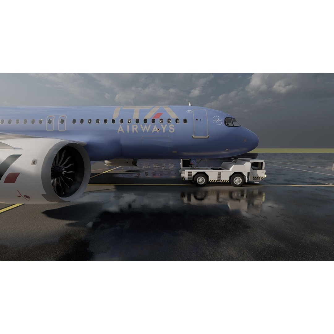 Airbus A320neo 3D Model – High Poly Aircraft, FBX, OBJ, Lumion Ready - View 17