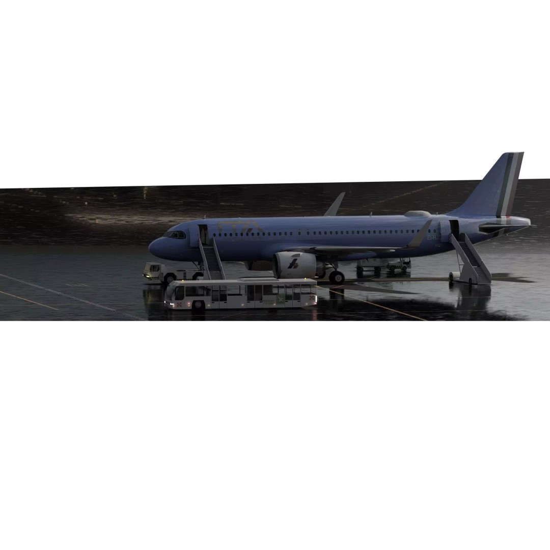 Airbus A320neo 3D Model – High Poly Aircraft, FBX, OBJ, Lumion Ready - View 2