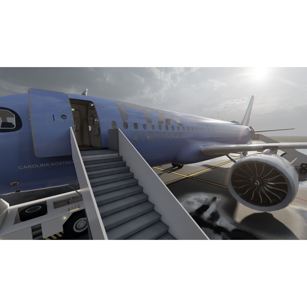 Airbus A320neo 3D Model – High Poly Aircraft, FBX, OBJ, Lumion Ready - View 20