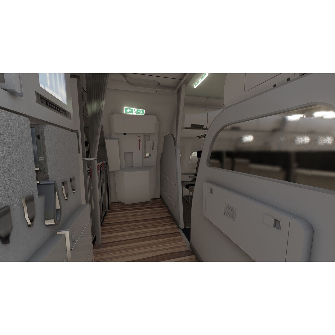 Airbus A320neo 3D Model – High Poly Aircraft, FBX, OBJ, Lumion Ready - View 21