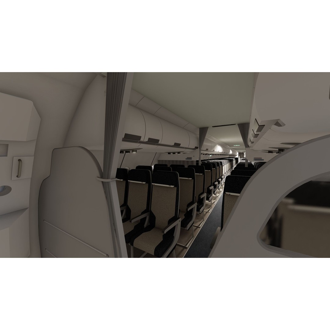 Airbus A320neo 3D Model – High Poly Aircraft, FBX, OBJ, Lumion Ready - View 22
