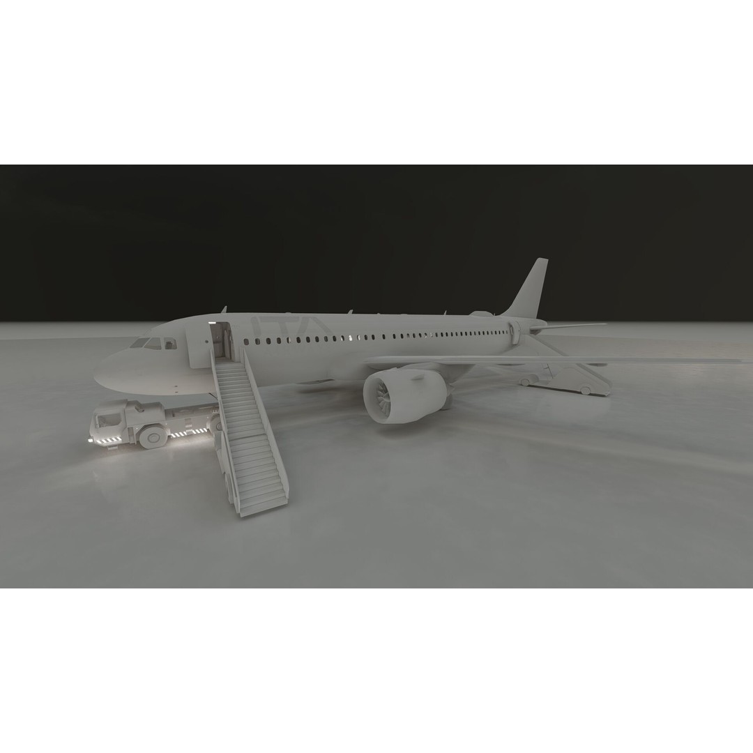 Airbus A320neo 3D Model – High Poly Aircraft, FBX, OBJ, Lumion Ready - View 34