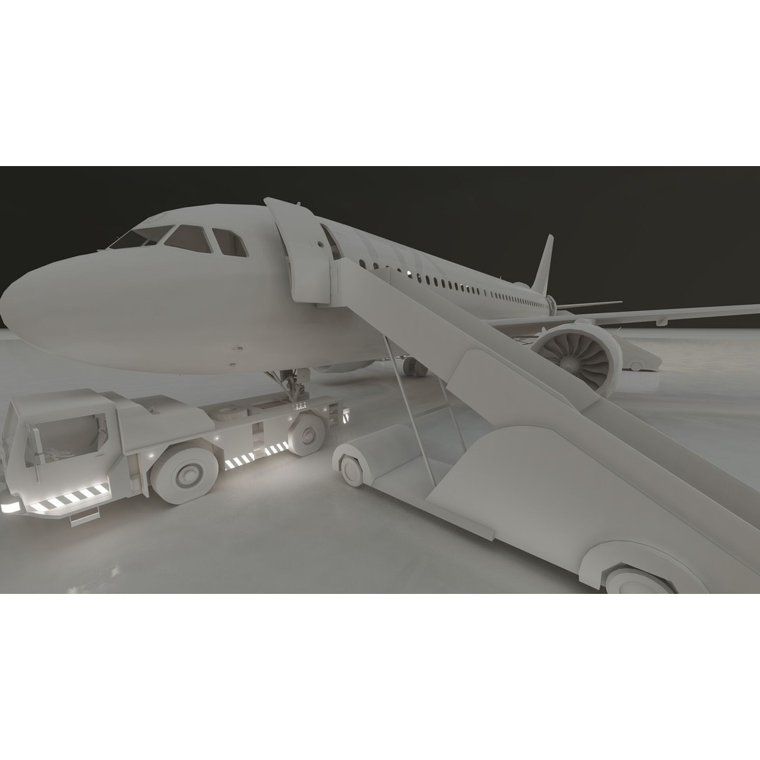 Airbus A320neo 3D Model – High Poly Aircraft, FBX, OBJ, Lumion Ready - View 35