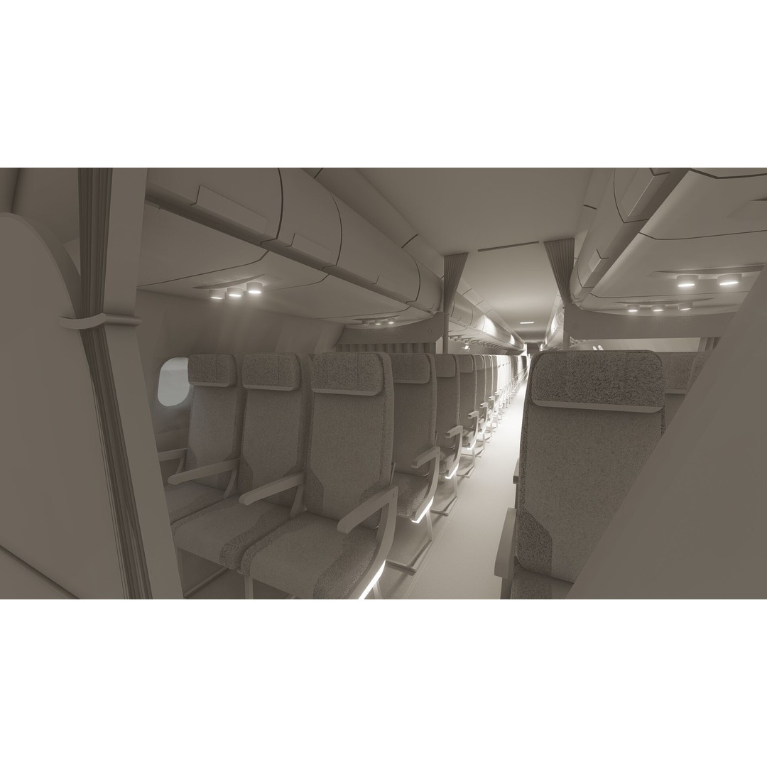 Airbus A320neo 3D Model – High Poly Aircraft, FBX, OBJ, Lumion Ready - View 37