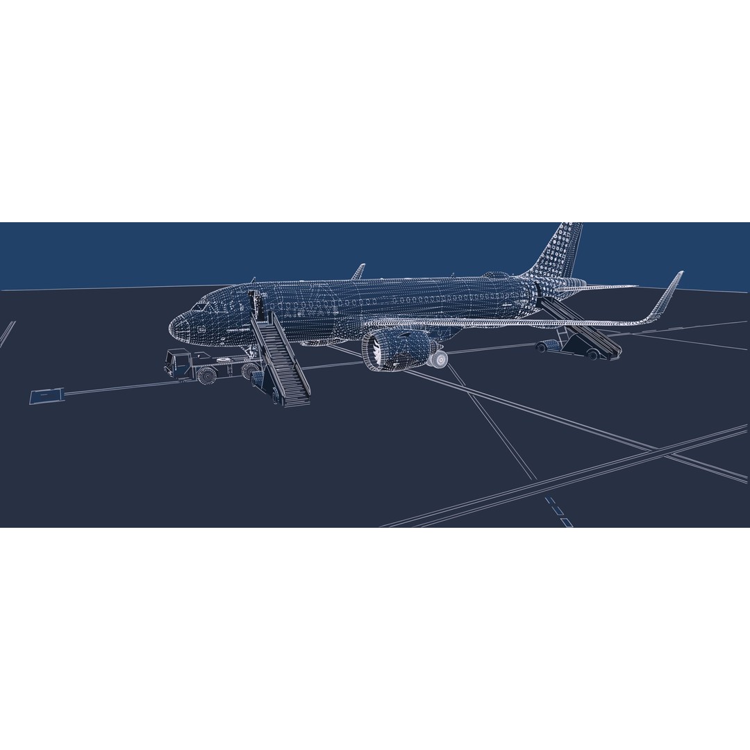 Airbus A320neo 3D Model – High Poly Aircraft, FBX, OBJ, Lumion Ready - View 42