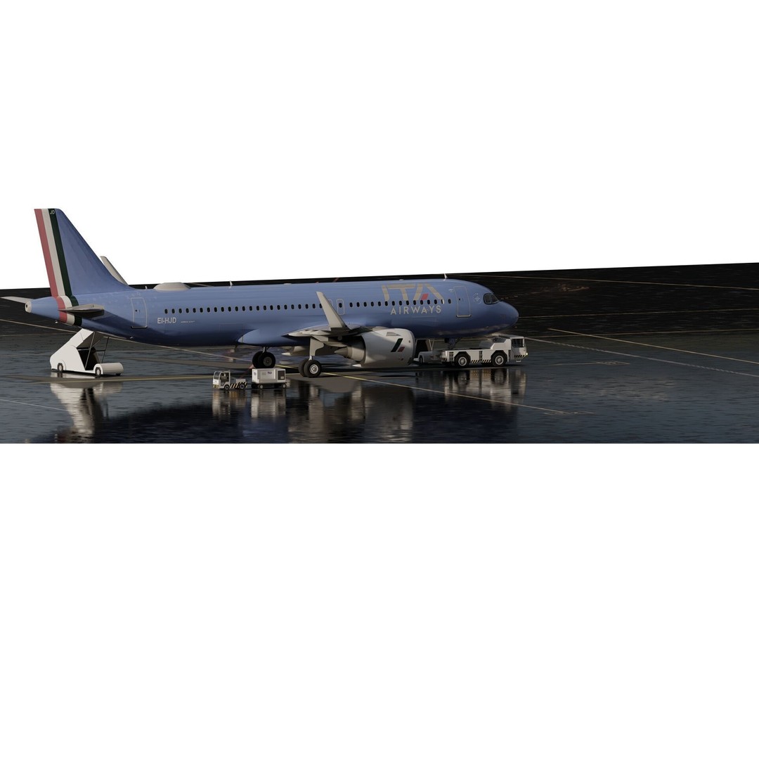 Airbus A320neo 3D Model – High Poly Aircraft, FBX, OBJ, Lumion Ready - View 6