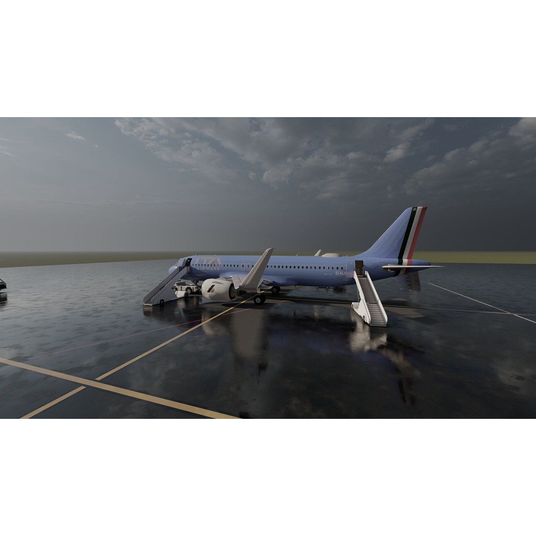 Airbus A320neo 3D Model – High Poly Aircraft, FBX, OBJ, Lumion Ready - View 8