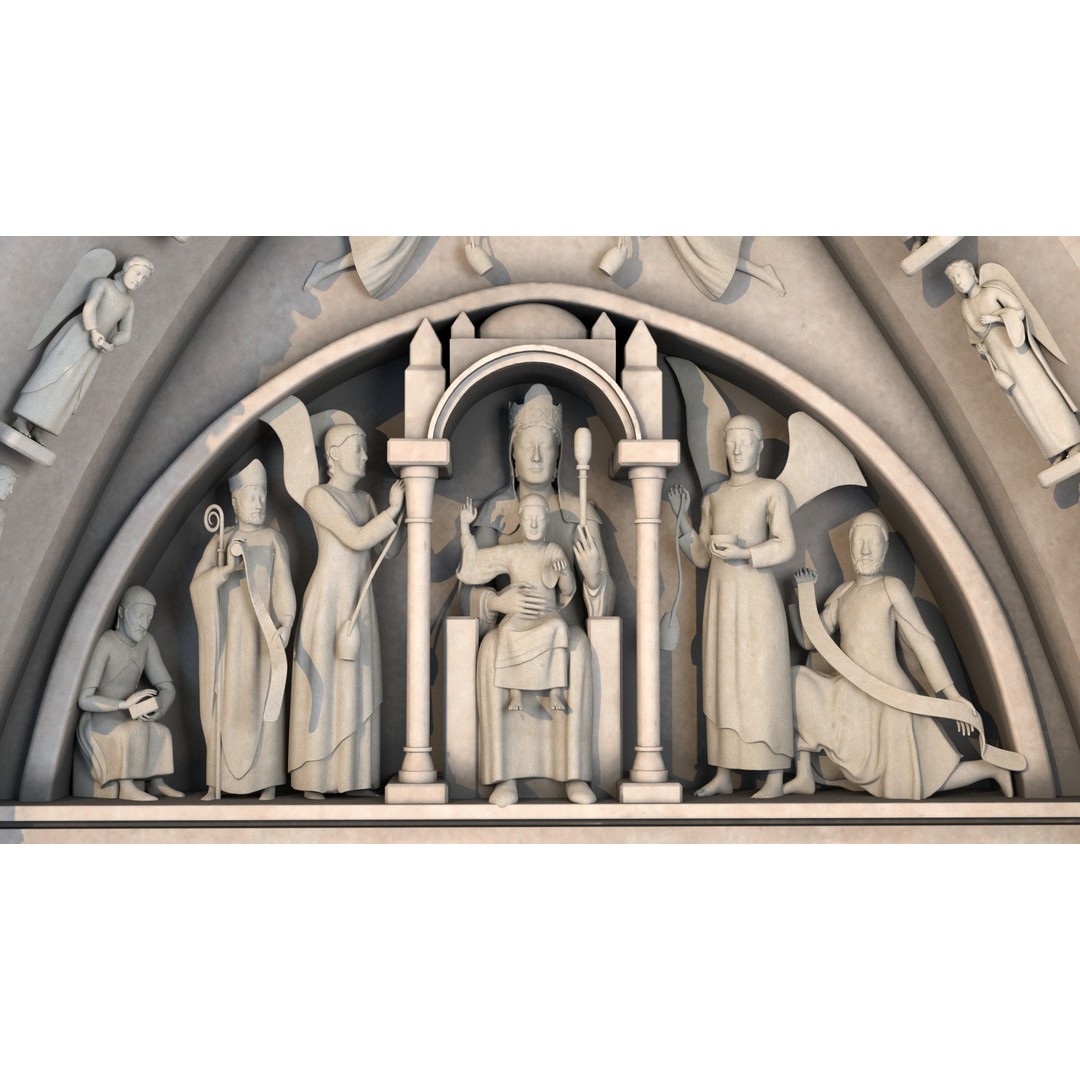 Cathedral Notre Dame de Paris 3D Model – PBR Exterior Asset, FBX - View 58
