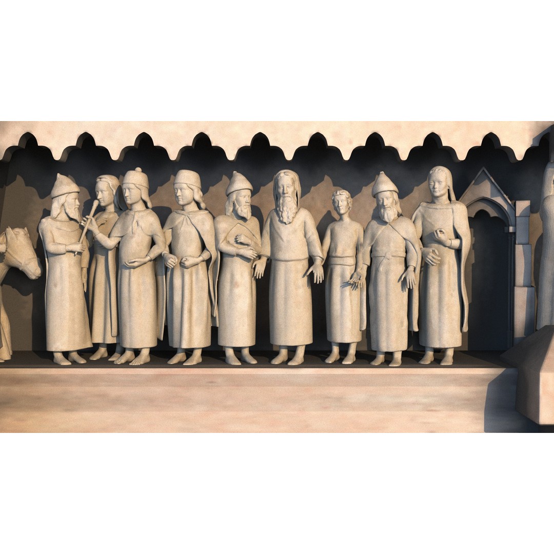 Cathedral Notre Dame de Paris 3D Model – PBR Exterior Asset, FBX - View 61