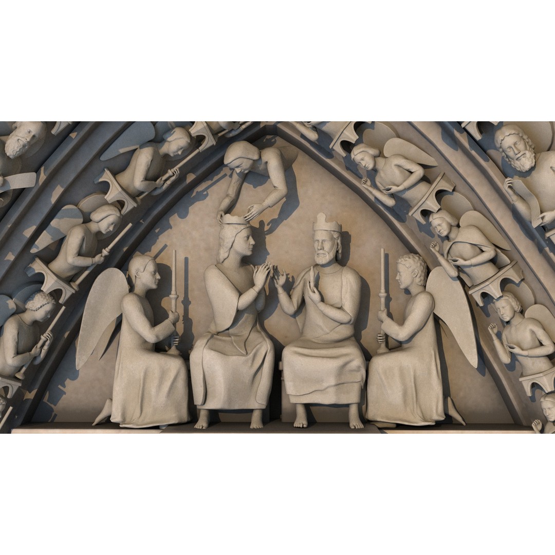 Cathedral Notre Dame de Paris 3D Model – PBR Exterior Asset, FBX - View 65