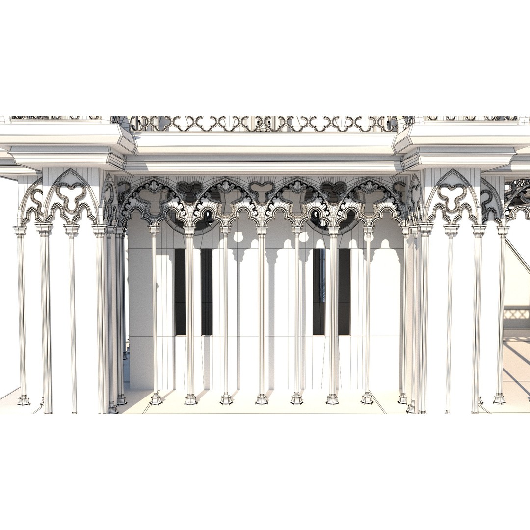 Cathedral Notre Dame de Paris 3D Model – PBR Exterior Asset, FBX - View 84