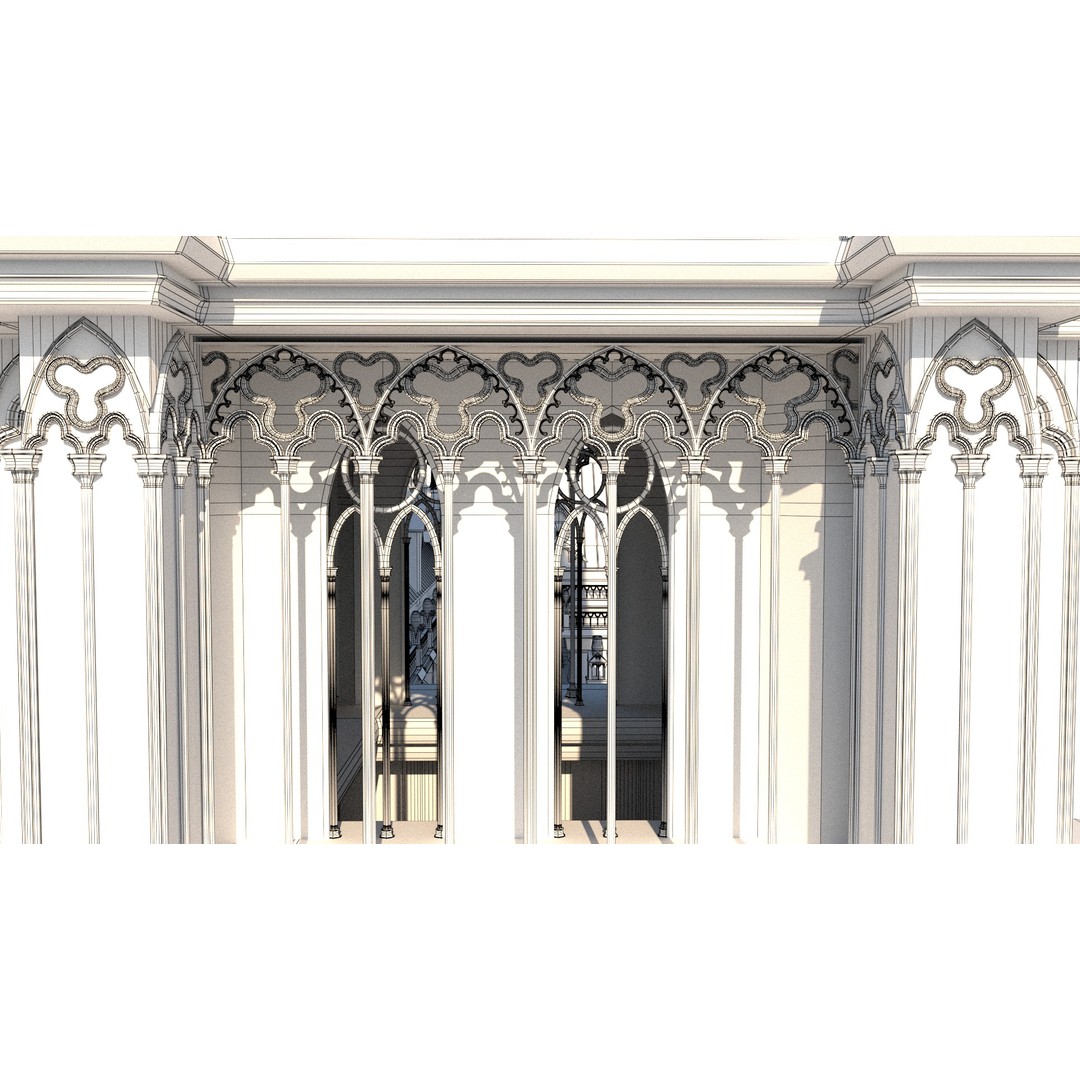 Cathedral Notre Dame de Paris 3D Model – PBR Exterior Asset, FBX - View 85